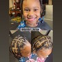 Kid's Butterfly locs( longer than bob length)