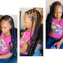 Girls 8-10Medium Knotless or Box Braids