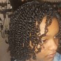 French curl (small knotless braids)