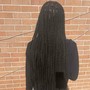 Medium classic box braids