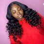 Quick Weave  + wand curls