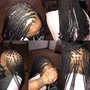 Medium and large knotless touch up ( mid back or waist)