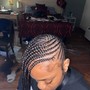 Braided ponytail (small/ waist)