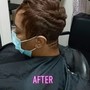 Silk wrap/blowout on natural