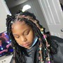 2 layers  Feed ins with Box Braids