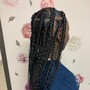 Natural Hair 2 french braids