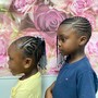 Kid's  braids with weave