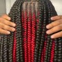 Large Knotless Box Braids