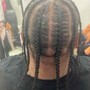 Large Knotless Braids