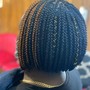 Small boho knotless bob