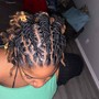 Loc Retwist + Style (HALF HEAD ONLY)