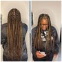 Medium Box Braids -waist length