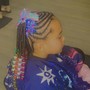 Kid’s top of the head braids (large)11 and under