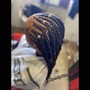 Tribals (layered small braids )