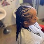 Tribals (layered small braids )