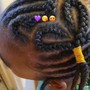 Kids French braid styles