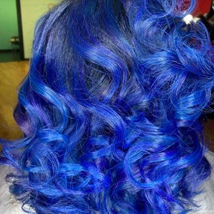 periwinkle ombre hair