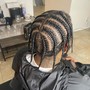 Medium size natural hair braids