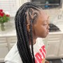 Feed in cornrows (hair included)