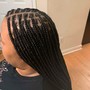 Micro braids waist length