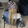 Short Knotless Braids w Beads