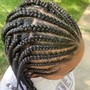 Updo weave ponytail with Natural Style