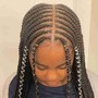 Cornrows No Weave/Wig Braid Down