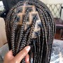 Large Knotless Box Braids