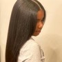 Sew in with leave out