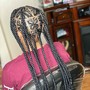 Butterfly knotless braids butt length