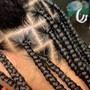 Med/long Length Knotless  Braids