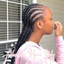 Small/long length Feed in braids