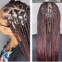 Extra small knotless braids