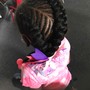 Feed in braids ponytail (small)