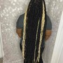 Small Knotless Goddess Braids