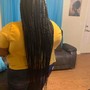 Micro braids waist length