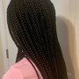 Micro braids waist length