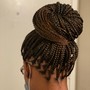 Mid.Smallmedium knotless box braids