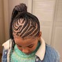 Small straight back braids