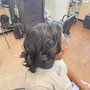 Updo ponytail