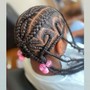 Jumbo knotless BOHO braids -Mid back LENGH