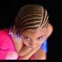 Kid's Braids with natural hair