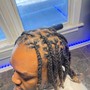 Retwist, Style Med locs med length right past shoulders