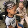 Kid's Braids into Ponytail