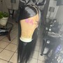 Half up half down quick weave