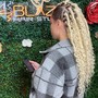 Small/ medium feed in Braids w/ added hair