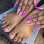 Color change (Toes)