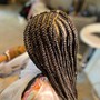 Tribals (layered small braids )