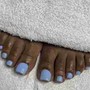 Pedicure w/ acrylic toes