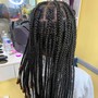 Large Knotless Braids